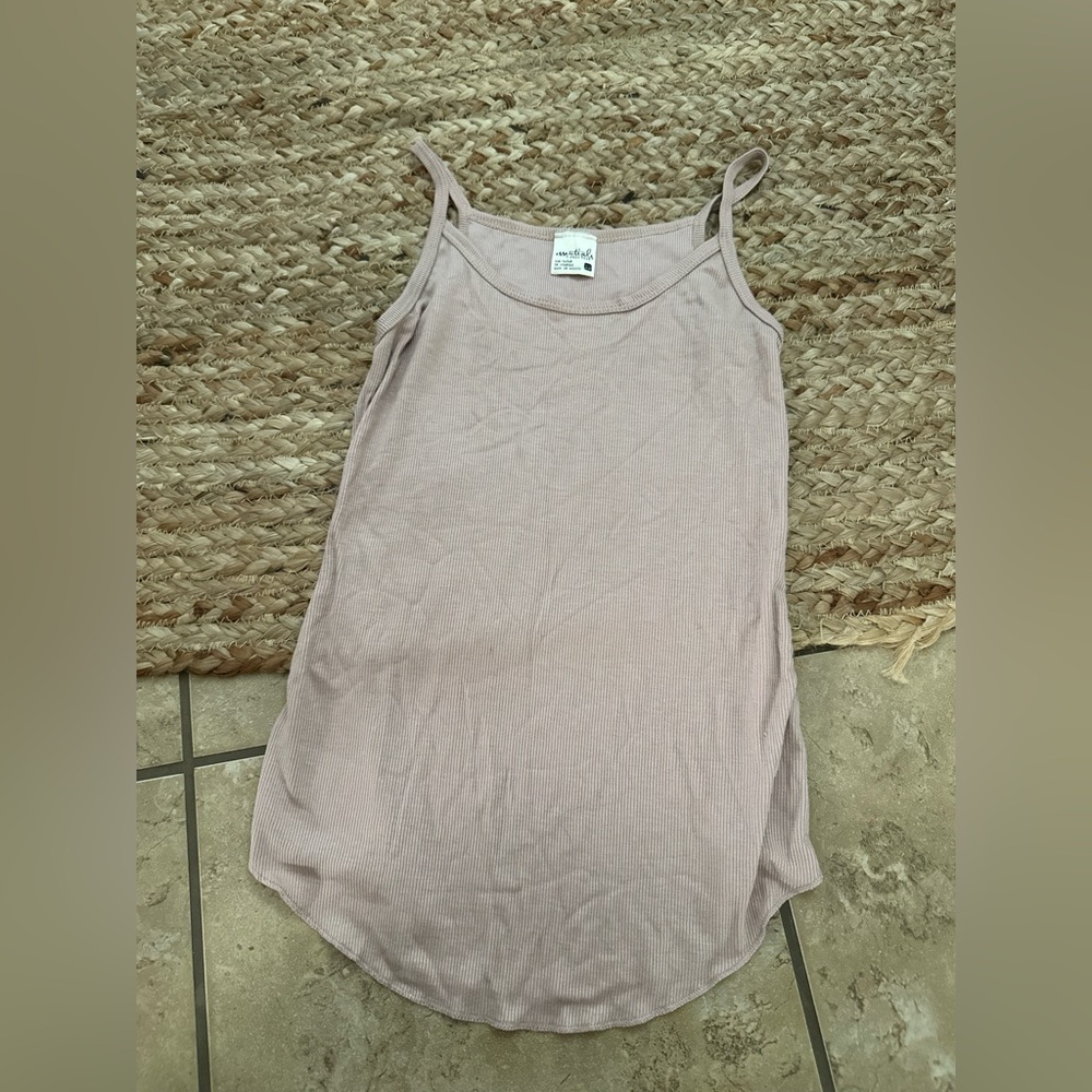 PINK RIBBED CAMI
